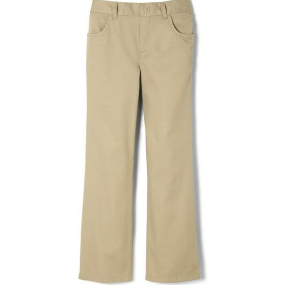 French Toast SK9317 Girls Pull-On Bootcut Pant Khaki